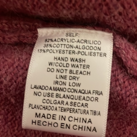 NWT— &MERCI |  Fringed Sleeve cardigan size | large - Picture 8 of 10